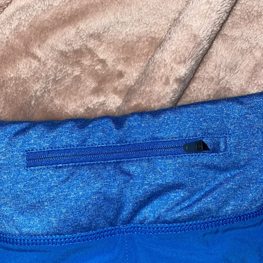 Nike Women's Athletic Shorts in Bright Blue with Heathered Waistband